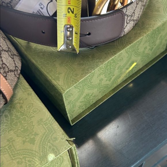 Unisex Gucci GG Marmont, Supreme leather/canvas belt size 80 cm/32 inches main image 9